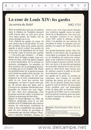 Fiche La Cour Du Roi Louis XIV - Les Gardes / Illustration Dessin De Knöte /  01-FICH-Histoire De France - Histoire