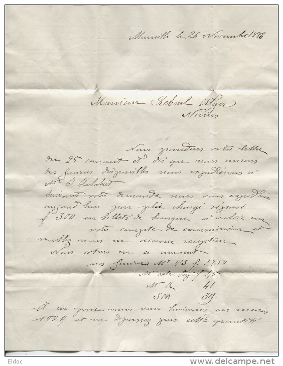 ZARIFIPULO , Signature Autographe, Grande Famille Marseillaise / 1886 - Autres & Non Classés