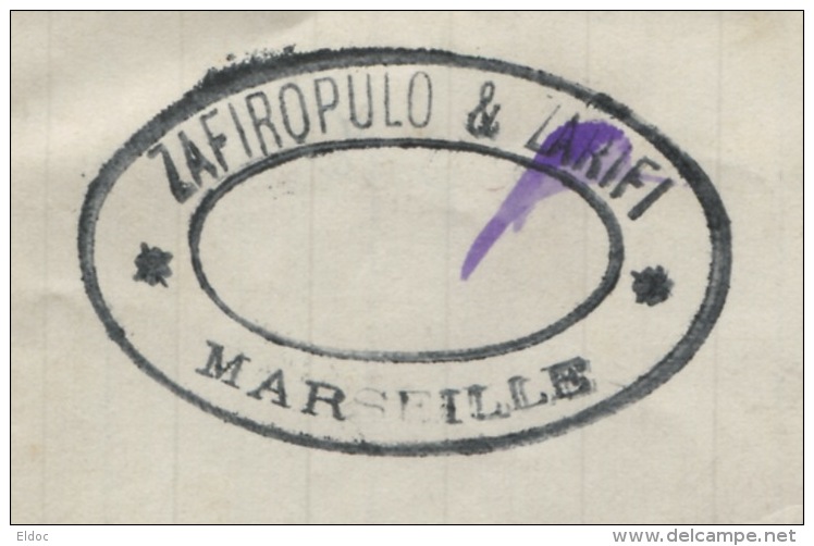 ZARIFIPULO , Signature Autographe, Grande Famille Marseillaise / 1886 - Autres & Non Classés