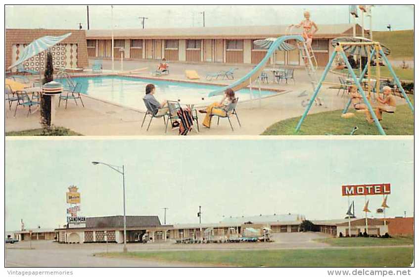 237007-Texas, Waco, Sandman Motel, Swimming Pool, Franklin Avenue & Valley Mills, Phil Van Duivendyk By Dexter Press - Waco