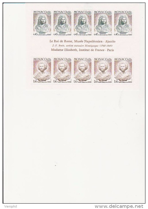 MONACO - BLOC FEUILLET N° 9 - NEUF X - ANNEE 1974 -  COTE : 55 € - Blocks & Sheetlets