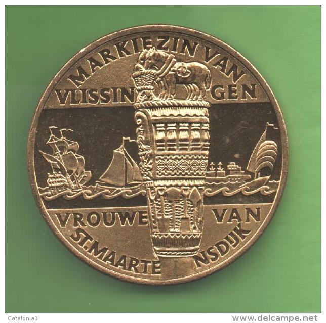 HOLANDA  - MEDALLA 37 Mm MARKIEZIN VAN - BEATRIX - Collections