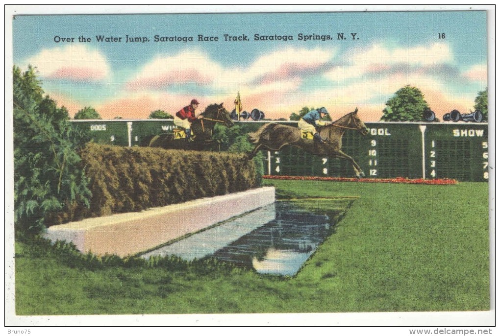 Over The Water Jump, Saratoga Race Track, Saratoga Springs, N.Y. - Saratoga Springs