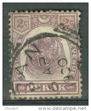 MALAYA - PERAK 1895-99: ISC 65 / YT 19 / Sc 48 / SG 67 / Mi 20, O - FREE SHIPPING ABOVE 10 EURO - Perak