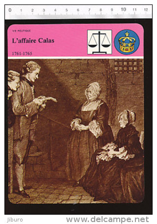 Fiche L'affaire Calas / La Famille Calas En Prison  / 01-FICH-Histoire De France - Storia