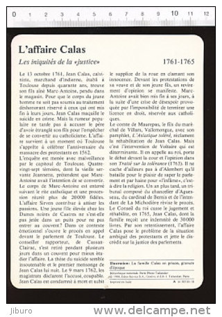 Fiche L'affaire Calas / La Famille Calas En Prison  / 01-FICH-Histoire De France - Storia