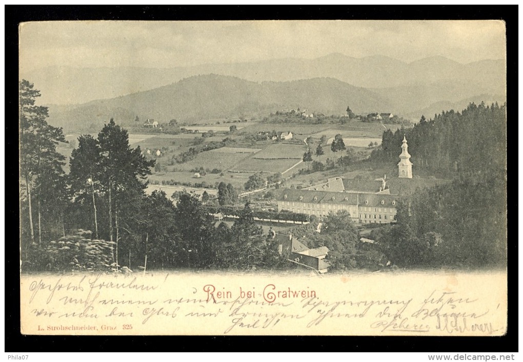 Rein Bei Gratwein / L. Strohschneider, Graz 325 / Year 1899 / Old Postcard Circulated - Gratwein