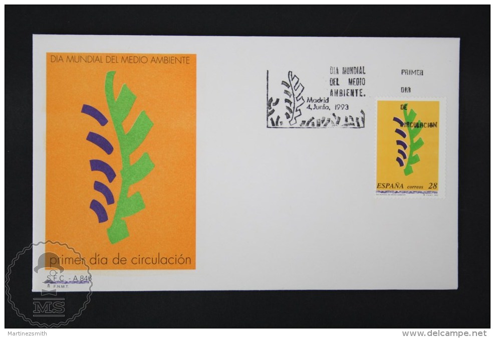 FDC Environment Topic Cover - 1993 Edifil 3263 - World Day Of The Environment - Otros & Sin Clasificación