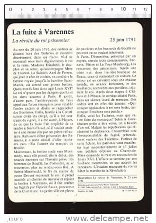 Fiche La Fuite à Varennes / Révolution Française  / 01-FICH-Histoire De France - History