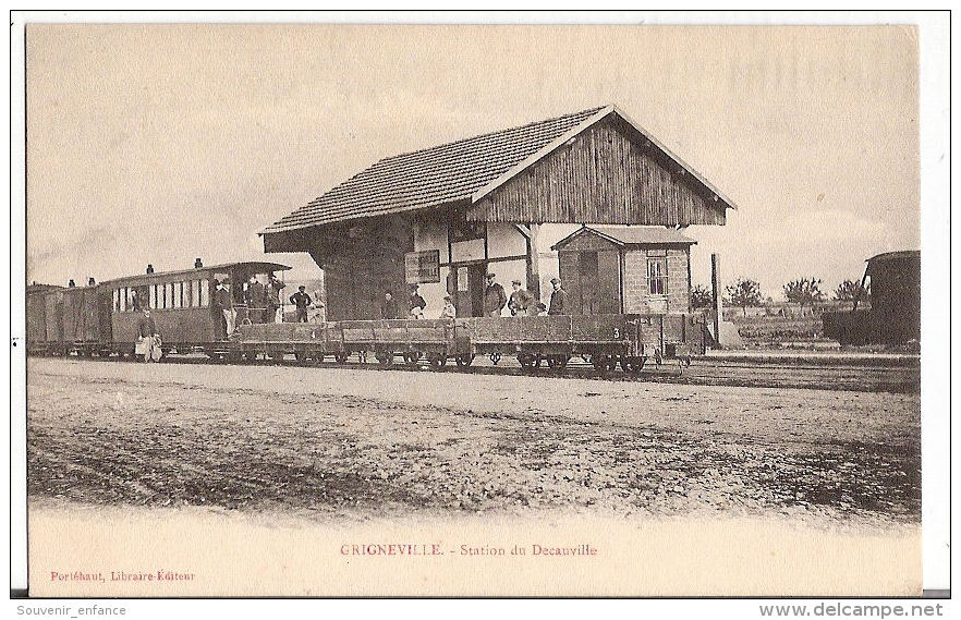 CPA Grigneville Station Du Decauville  Train Tramway 45 Loiret - Altri & Non Classificati