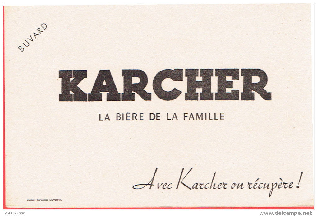 BUVARD KARCHER LA BIERE DE LA FAMILLE - K