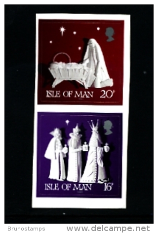 ISLE OF MAN - 1991  CHRISTMAS SELF-ADHESIVE  SET  MINT NH - Man (Insel)