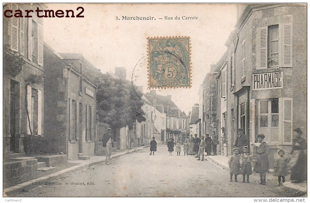 MARCHENOIR RUE DU CARROIR ANIMEE PHARMACIE 41 - Marchenoir