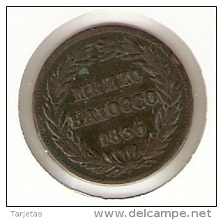 MONEDA DE VATICANO DE 1/2 BAIOCCO DEL AÑO 1836  (COIN) GREGORIO XVI - Vatican