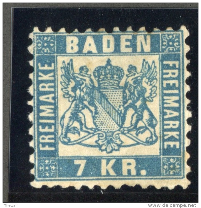 GS725  Baden 1871  Michel #25b *  Scott #28  Offers Welcome! - Nuevos