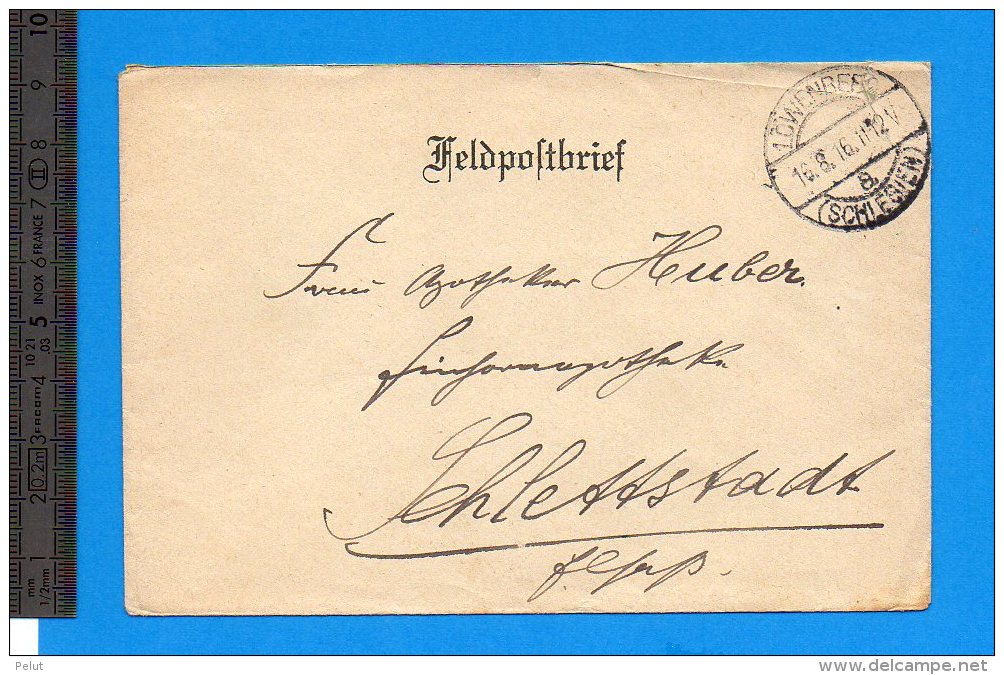 Feldpostbrief 1916 Lowenberg - Briefe U. Dokumente