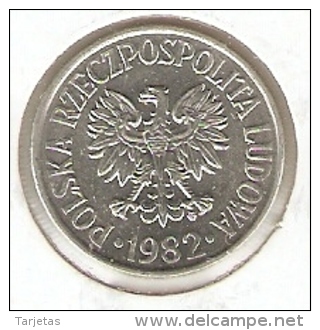 MONEDA DE POLONIA DE 50 GROSZY DEL AÑO 1982  (COIN) - Polonia