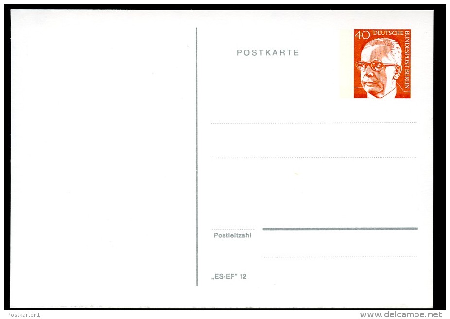 BERLIN PP50 A2/001 Privat-Postkarte BLANKO ** 1972 - Cartes Postales Privées - Neuves