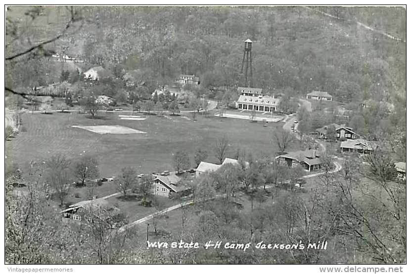 237105-West Virginia, Jackson´s Mill, RPPC, State 4-H Camp, Water Tower, 1957 PM - Other & Unclassified