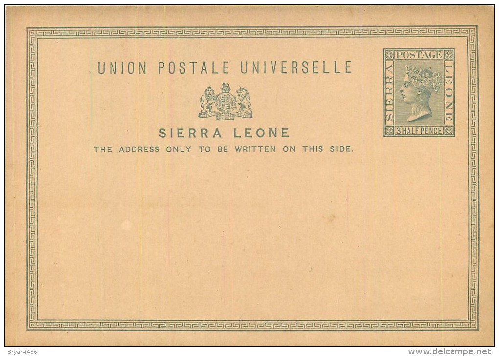 Sierra Leone - Cpa Entier Postal - Carte En Bon état Voir Scan (dos Vierge). - Sierra Leone