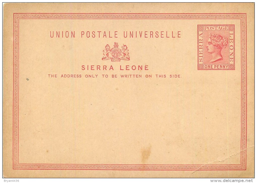 Sierra Leone - Cpa Entier Postal - Carte En Bon état Voir Scan (dos Vierge). - Sierra Leone