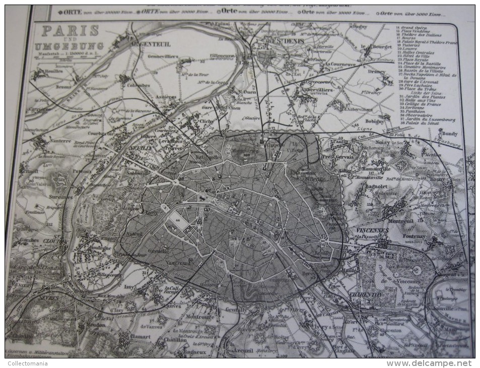 1877 JUSTUS PERTHES - 20 maps EUROPE ITALY IRELAND GERMANY FRANCE SCHWEIZ - Adolf STIELER Gotha approx. 48X38cm