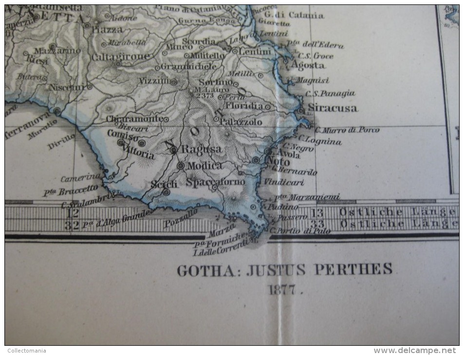 1877 JUSTUS PERTHES - 20 maps EUROPE ITALY IRELAND GERMANY FRANCE SCHWEIZ - Adolf STIELER Gotha approx. 48X38cm