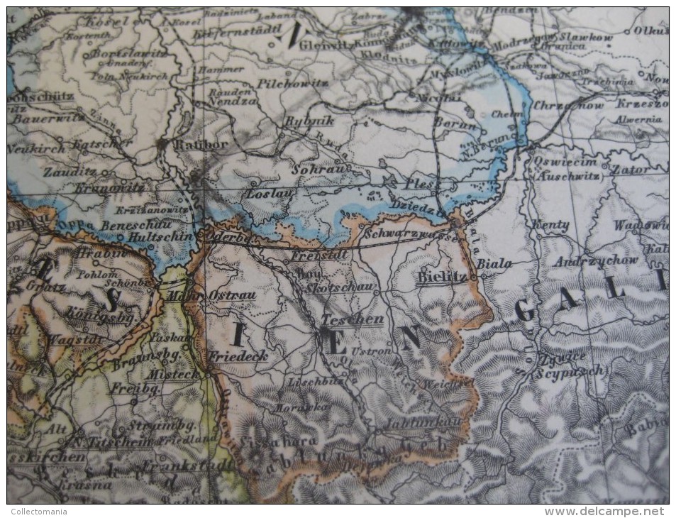 1877 JUSTUS PERTHES - 20 maps EUROPE ITALY IRELAND GERMANY FRANCE SCHWEIZ - Adolf STIELER Gotha approx. 48X38cm