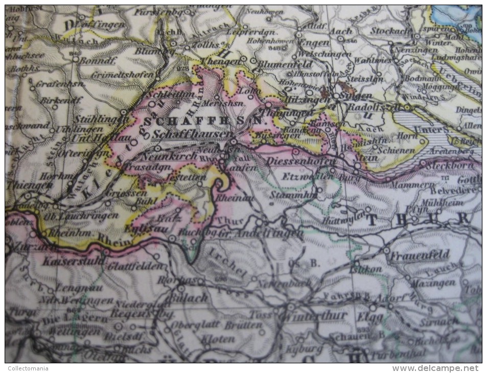 1877 JUSTUS PERTHES - 20 maps EUROPE ITALY IRELAND GERMANY FRANCE SCHWEIZ - Adolf STIELER Gotha approx. 48X38cm