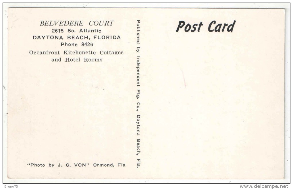 Belvedere Court, 2615 So. Atlantic, Daytona Beach, Florida - Daytona