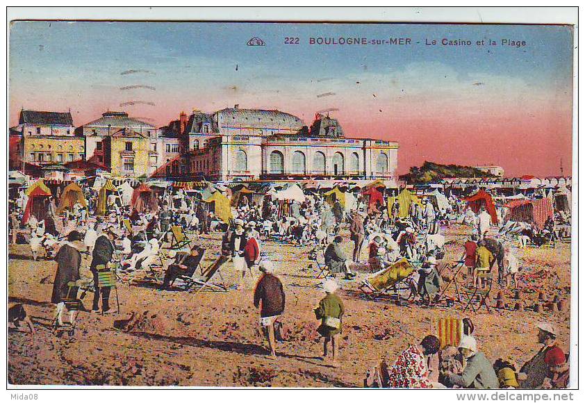 62. BOULOGNE SUR MER . LE CASINO LA PLAGE . ANIMATION . Editions CAP - Boulogne Sur Mer