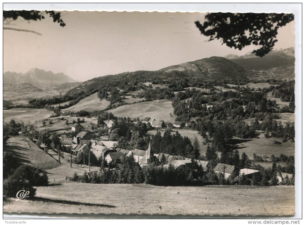 CPSM 38 LAFFREY VUE GENERALE ET LE MASSIF DE LA GRANDE CHARTREUSE 1952 Grand Format 15 X 10,5 - Laffrey