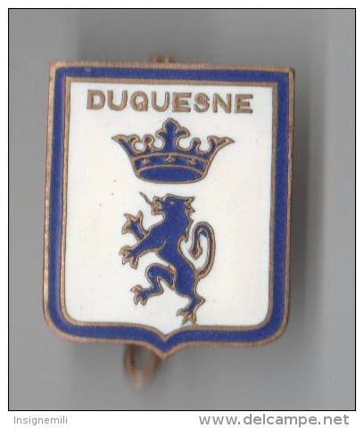 INSIGNE DUQUESNE CROISEUR  , MARINE , émail  - ARTHUS BERTRAND - Marine