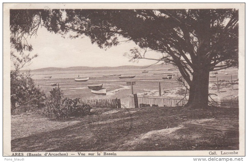 Voyagée Avec Y&T N°322  - Arès (Gironde) Vue Sur Le Bassin - FRANCO DE PORT - Arès