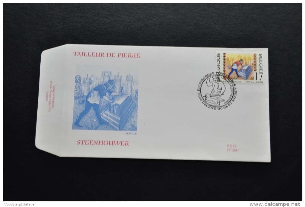 5 ++ BELGIUM FDC 1997 BEROEPEN - 1991-2000