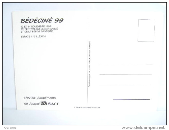 UNE CARTE POSTALE BD8 BEDECINE ILLZACH 99 - Collections & Lots