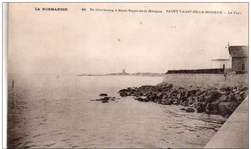 Cpa  50  Saint-vaast-la-hougue , Le Fort ( De Cherbourg A Saint-vaast La Hougue ) - Saint Vaast La Hougue