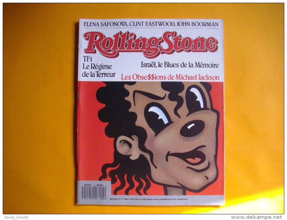 ROLLING STONE  -  N° 5  -  Mai/Juin 1988 -  Les Obsessions De Michael JACKSON - EASTWOOD  - - Musique