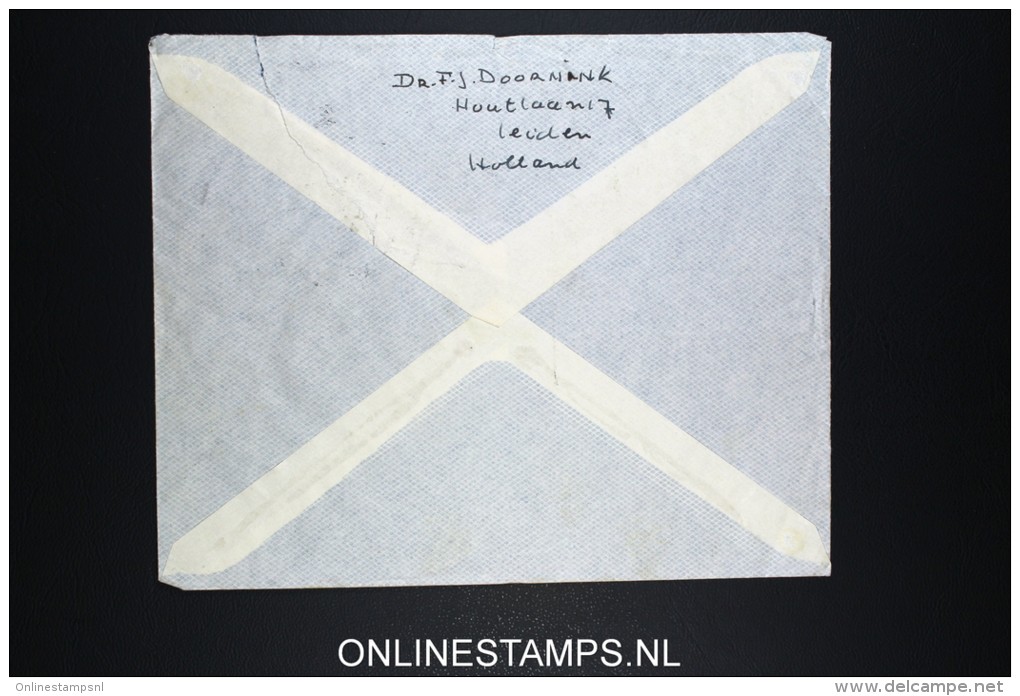 Netherlands: Airmail Cover Leiden To San Antonio Texas USA 1950 NVPH 556 - 560 - Brieven En Documenten