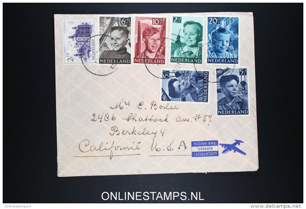 Netherlands: Airmail Cover To Berkeley USA 1951 NVPH 573 - 577 - Brieven En Documenten