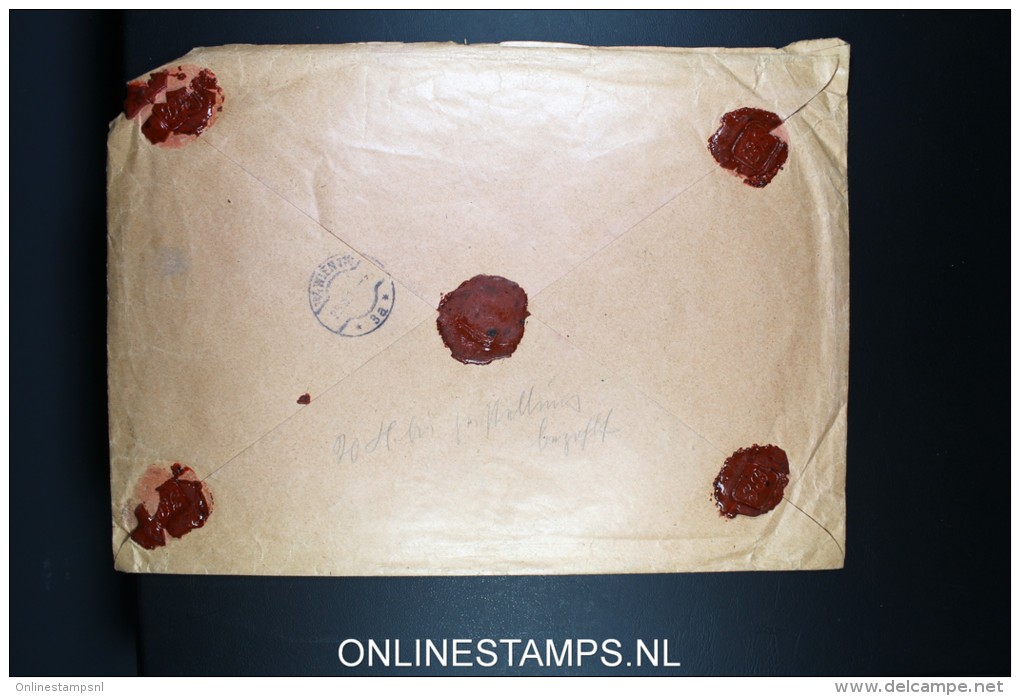 Austria: K.u.k.Feldpost Mi.66  On Large Size Cover 1917  Sarajevo -&gt; Wien Mit Wertzeichen Wax Sealed - Briefe U. Dokumente