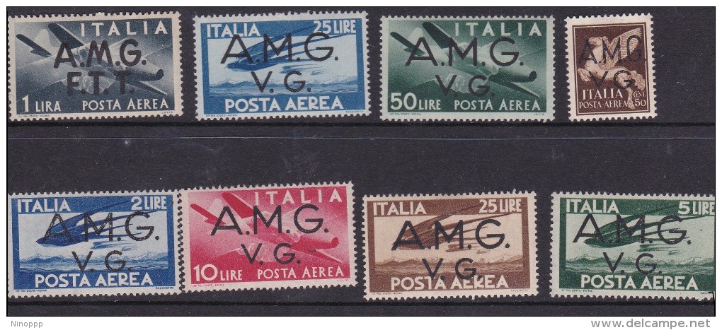 Italy Occupation Venezia Giulia 1946-47 Air Post Stamps Mint Hinged Set - Mint/hinged