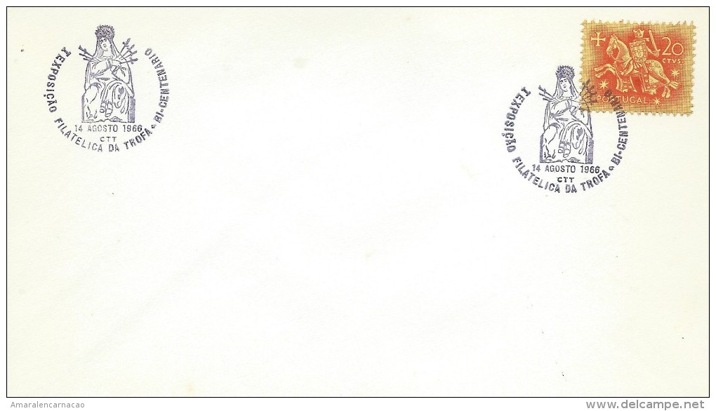 TIMBRES - STAMPS - MARCOPHILIE - PORTUGAL - CACHET DE BI-CENNTENAIRE DE TROFA - 14-081966 - Postal Logo & Postmarks