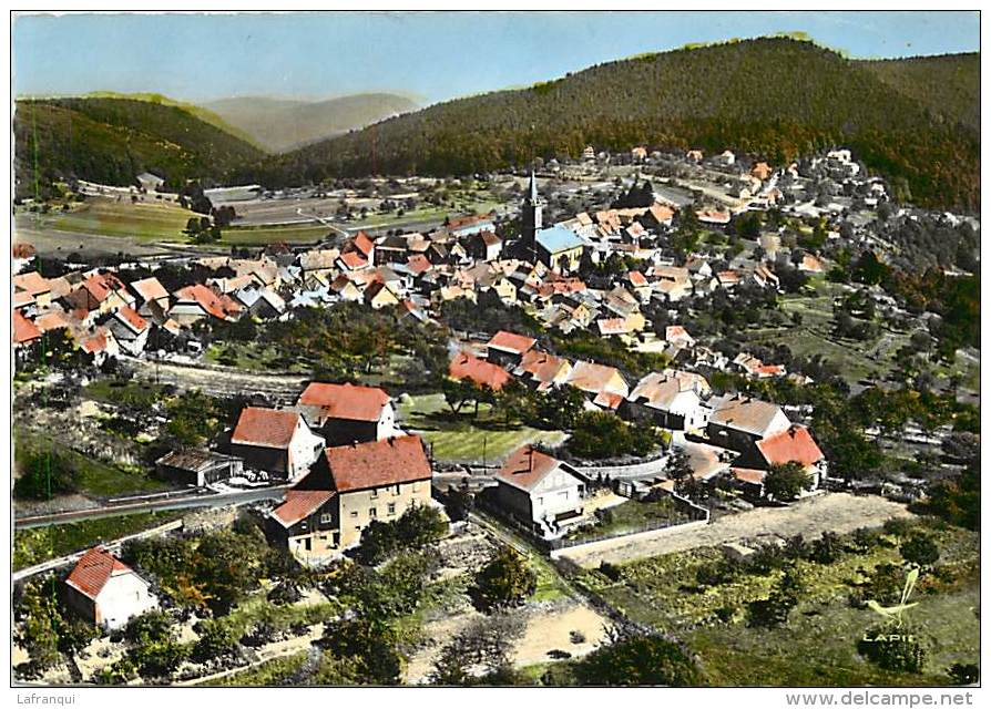 Bas Rhin -gd Format Div- Ref M863- En Avion Au Dessus De  Grendelbruch -vue Panoramique Aerienne  - Carte Bon Etat  - - Rothau