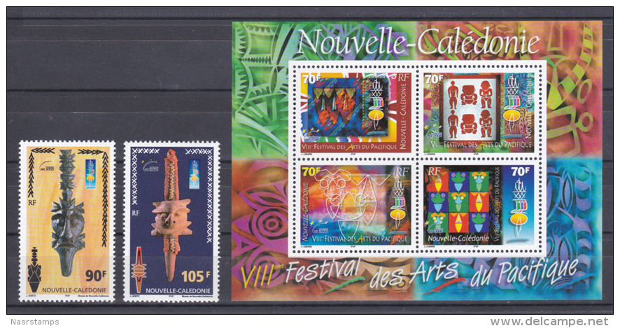 New Caledonia - Nouvelle Caledonie - 2000 - ( 8th Pacific Arts Festival ) - Set & S/S - MNH (**) - Nuevos