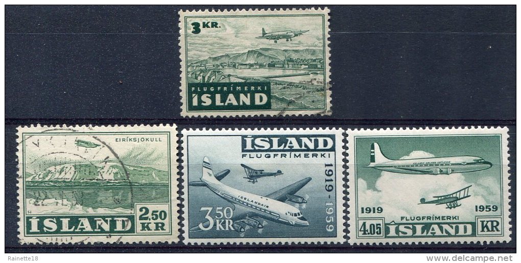 Islande               Divers PA  *  Et  ( O ) - Airmail