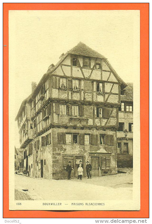 Dpt  67  Bouxwiller   "  Maisons Alsaciennes " - Bouxwiller