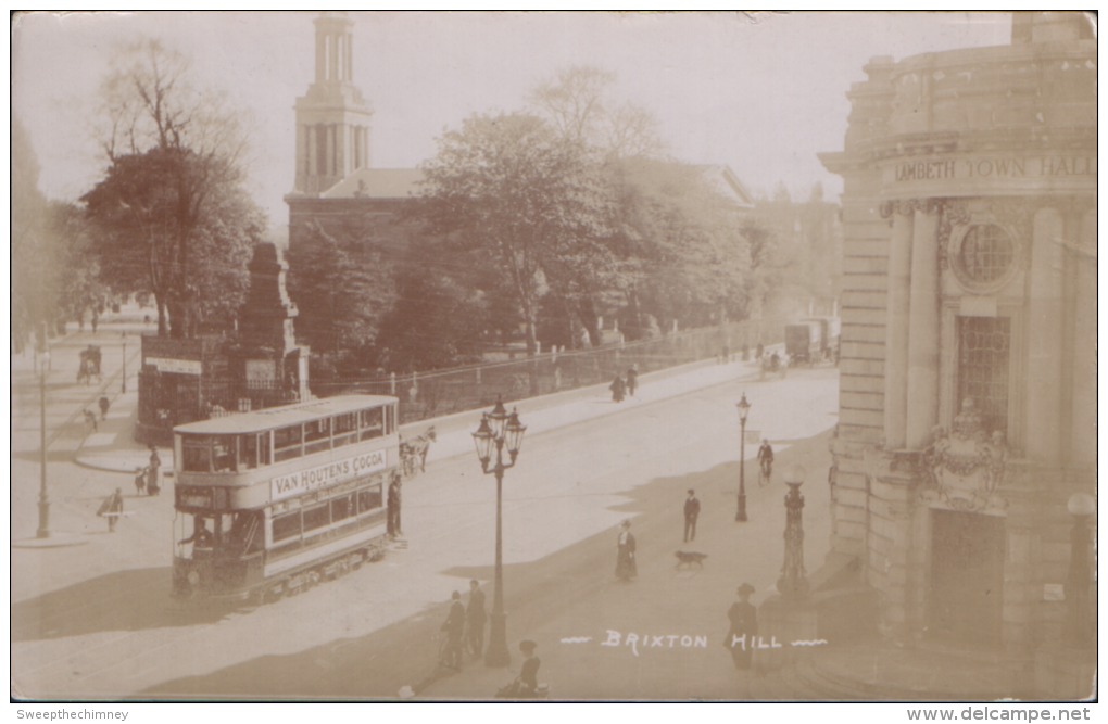 London - Stockwell - BRIXTON ROAD SW  Tram South London Suburbs Used 1909 With A Stamp - Londres – Suburbios