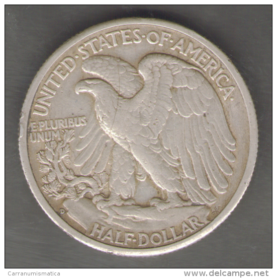 STATI UNITI HALF DOLLAR 1944 AG SILVER - 1916-1947: Liberty Walking