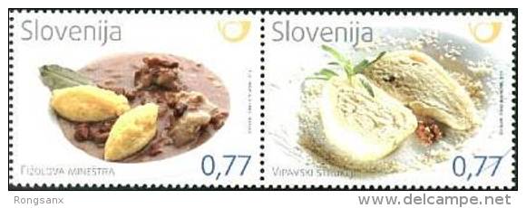 2014 SLOVENIA Gastronomy. Pair Of 2v X0.77 - Slovenia